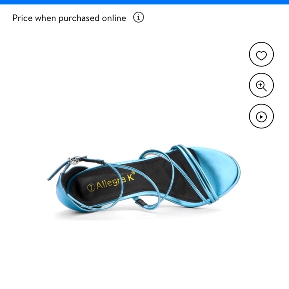 blue stilettos size 7 - Picture 8 of 8